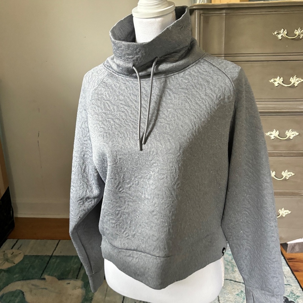 Juicy Couture Sport Cowl Neck Pullover Grey Sweater Women's Medium